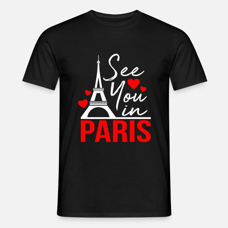 Paris - Männer T-Shirt - Schwarz
