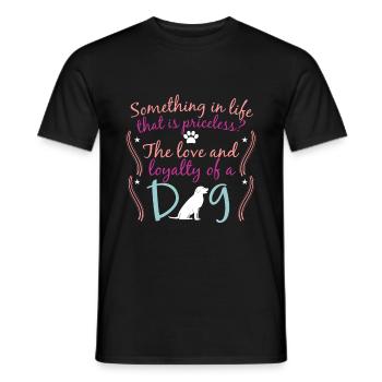 Idée cadeau chien chiot chien - T-shirt homme - noir - Devant - AI Model Male 178 light (178cm)