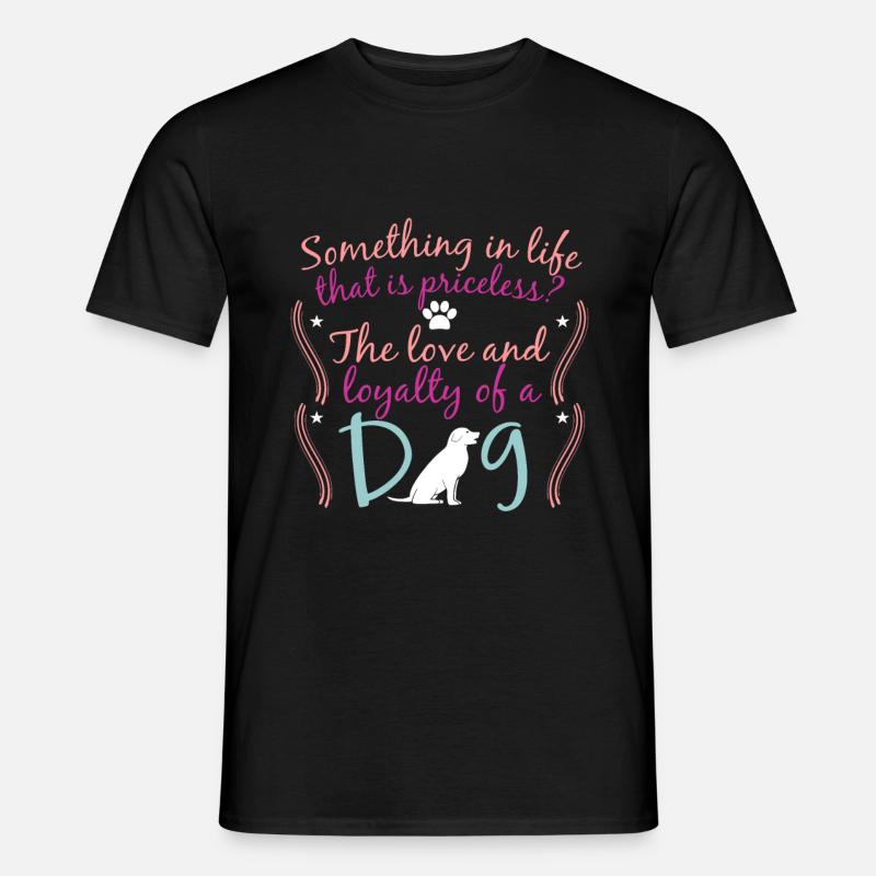 Hund Hündchen Hunde Geschenk Geschenkidee - Männer T-Shirt - Schwarz