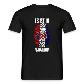 Kroatien - Männer T-Shirt - Schwarz - Vorne - AI Model Male 178 light (178cm)