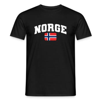 Norwegen - Männer T-Shirt - Schwarz - Vorne - AI Model Male 178 light (178cm)