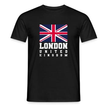 Londres - T-shirt homme - noir - Devant - AI Model Male 178 light (178cm)