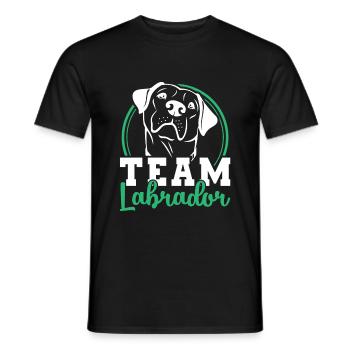 Labrador - Men's T-Shirt - black - Front - AI Model Male 178 light (178cm)