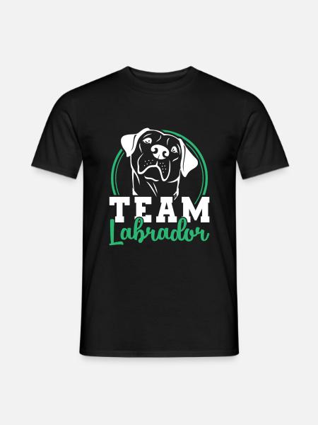 Labrador - Männer T-Shirt - Schwarz