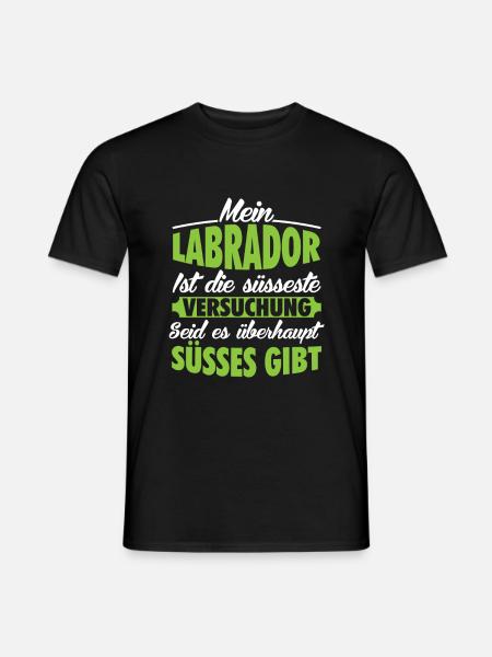 Labrador - Männer T-Shirt - Schwarz