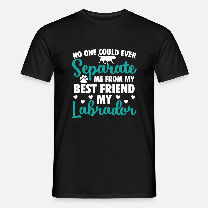 Labrador - Männer T-Shirt - Schwarz