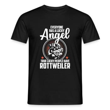 rottweiler - T-shirt homme - noir - Devant - AI Model Male 178 light (178cm)