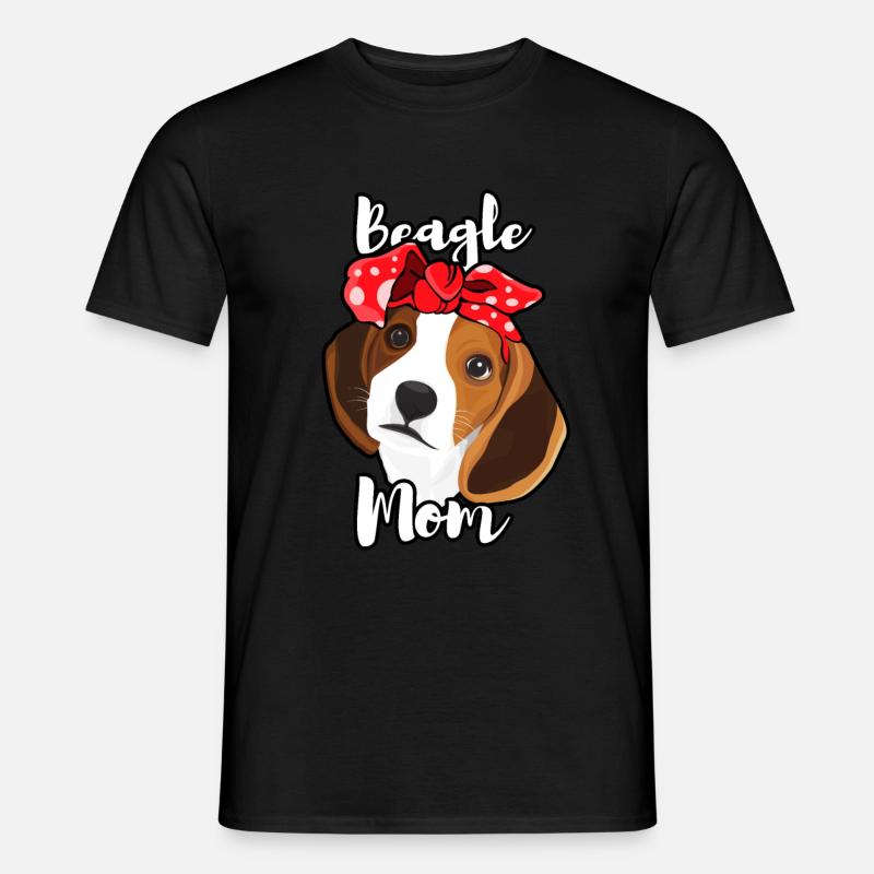 Beagle Hündchen Geschenkidee - Männer T-Shirt - Schwarz