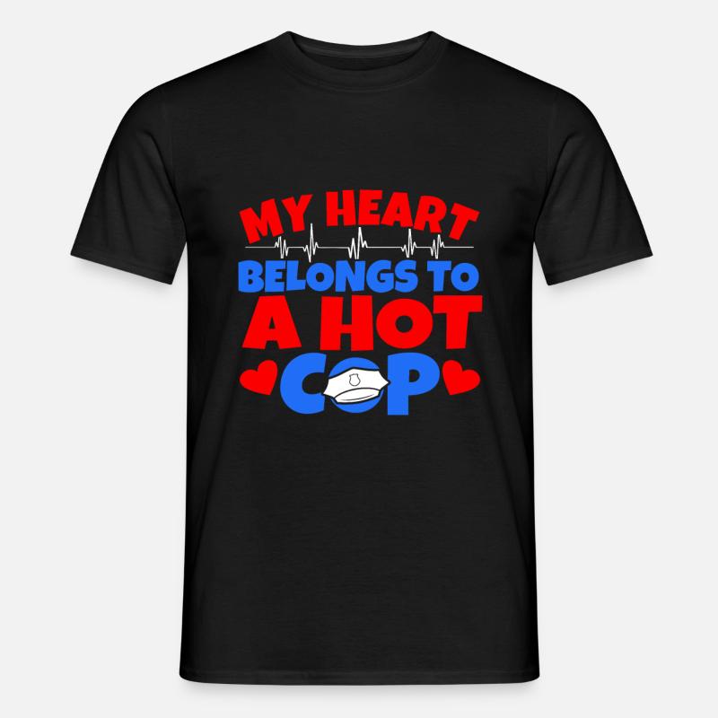 Polizei - Männer T-Shirt - Schwarz