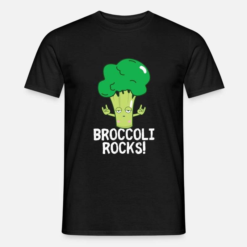 Brokkoli - Männer T-Shirt - Schwarz