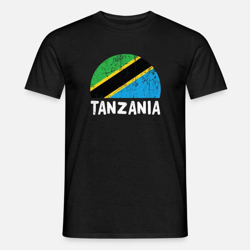 Tansania - Männer T-Shirt - Schwarz