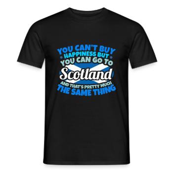 Schottland - Männer T-Shirt - Schwarz - Vorne - AI Model Male 178 light (178cm)