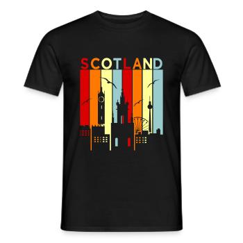Schottland - Männer T-Shirt - Schwarz - Vorne - AI Model Male 178 light (178cm)