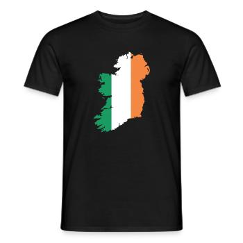 Irland - Männer T-Shirt - Schwarz - Vorne - AI Model Male 178 light (178cm)