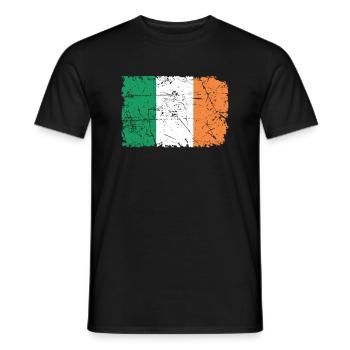 Irlande - T-shirt homme - noir - Devant - AI Model Male 178 light (178cm)
