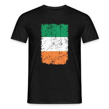 Irlande - T-shirt homme - noir - Devant - AI Model Male 178 light (178cm)