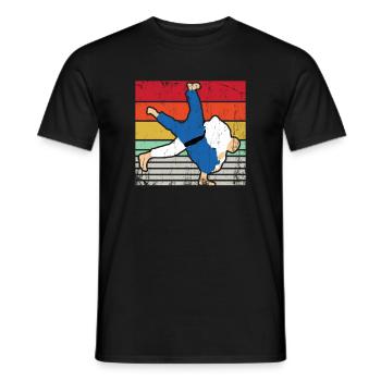 judo - Men's T-Shirt - black - Front - AI Model Male 178 light (178cm)