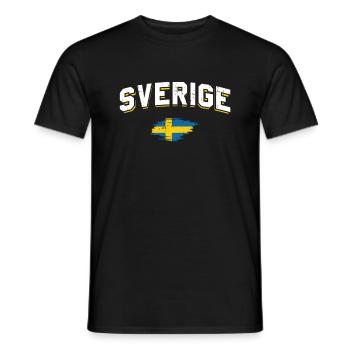 Suède - T-shirt homme - noir - Devant - AI Model Male 178 light (178cm)