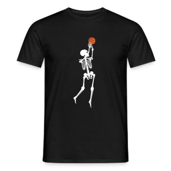 Basketball - Männer T-Shirt - Schwarz - Vorne - AI Model Male 178 light (178cm)