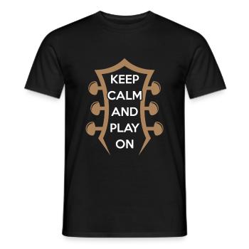 guitare - T-shirt homme - noir - Devant - AI Model Male 178 light (178cm)