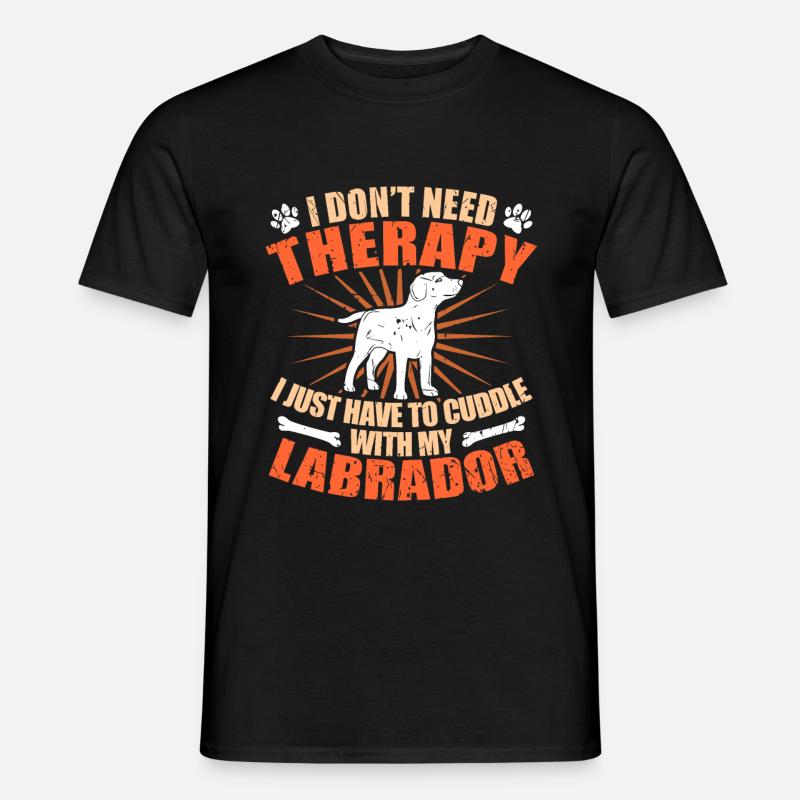 Labrador - Männer T-Shirt - Schwarz