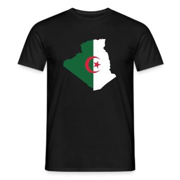 Algerien - Männer T-Shirt - Schwarz - Vorne - AI Model Male 178 light (178cm)