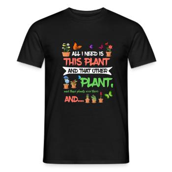Florist Gardener Nursery Gift Florist Gift - Men's T-Shirt - black - Front - AI Model Male 178 light (178cm)