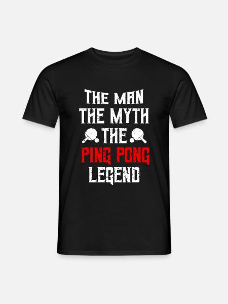 table tennis - Men's T-Shirt - black