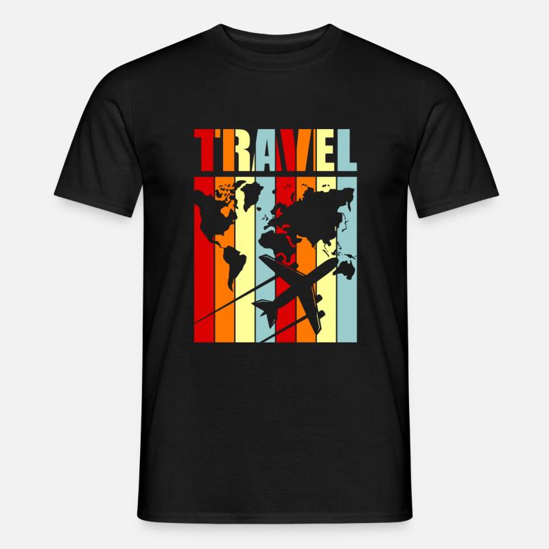Reise - Männer T-Shirt - Schwarz