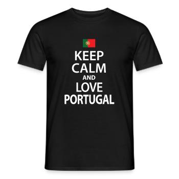 Portugal - T-shirt homme - noir - Devant - AI Model Male 178 light (178cm)
