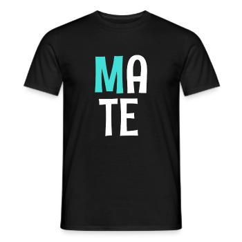 Couple of valentine couple - Men's T-Shirt - black - Front - AI Model Male 178 light (178cm)