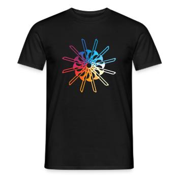 Posaune Trombone - Männer T-Shirt - Schwarz - Vorne - AI Model Male 178 light (178cm)
