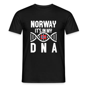 Norwegen - Männer T-Shirt - Schwarz - Vorne - AI Model Male 178 light (178cm)
