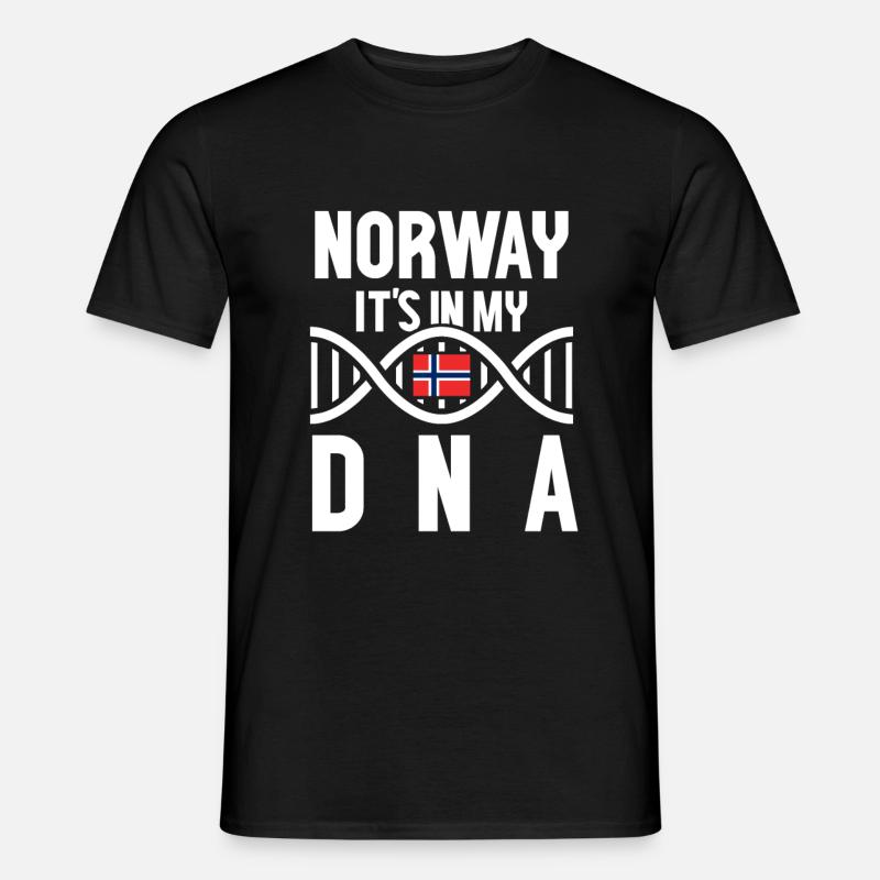 Norwegen - Männer T-Shirt - Schwarz