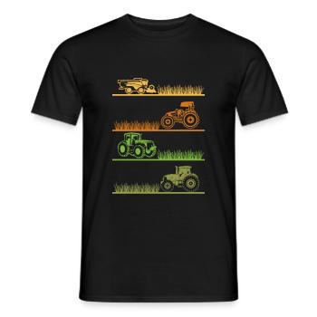 Farmer agriculture - Men's T-Shirt - black - Front - AI Model Male 178 light (178cm)