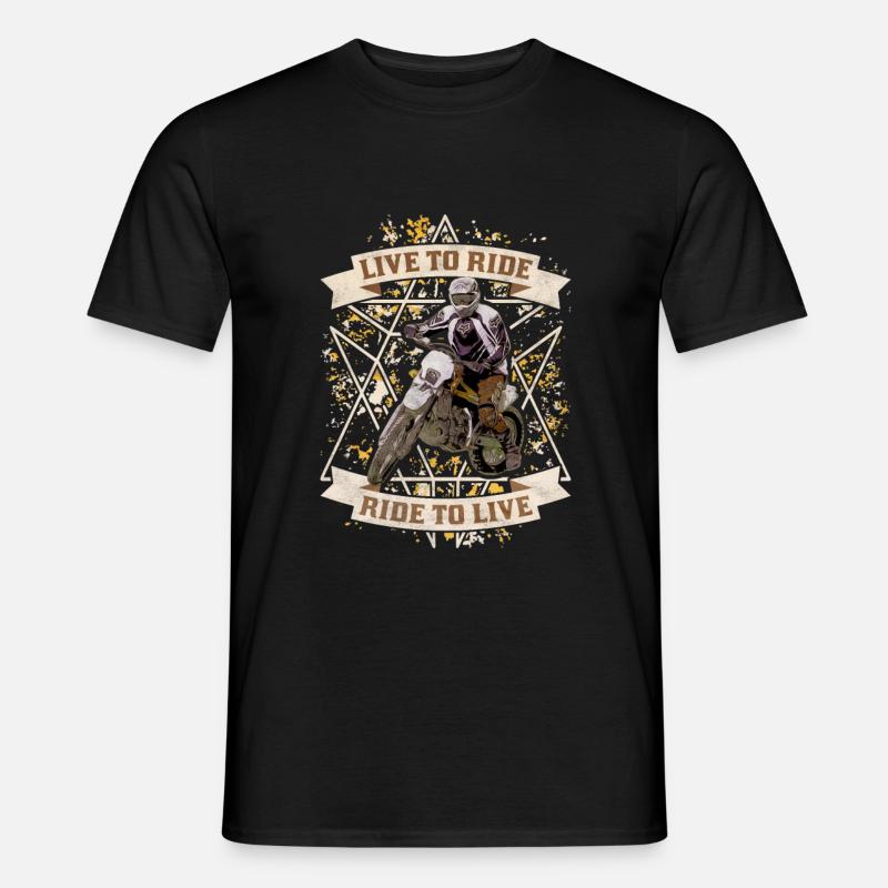 Motorrad - Männer T-Shirt - Schwarz