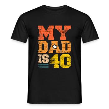 40e anniversaire - T-shirt homme - noir - Devant - AI Model Male 178 light (178cm)