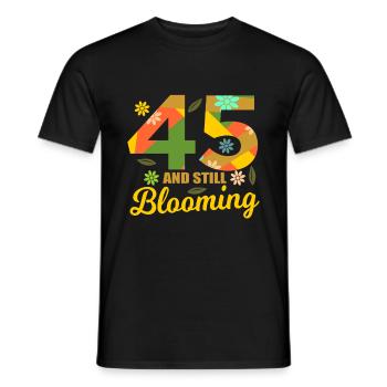 45. Geburtstag 45 Jahre alte Geschenkidee - Männer T-Shirt - Schwarz - Vorne - AI Model Male 178 light (178cm)