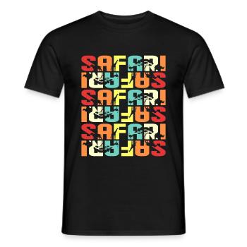 Safari - T-shirt homme - noir - Devant - AI Model Male 178 light (178cm)
