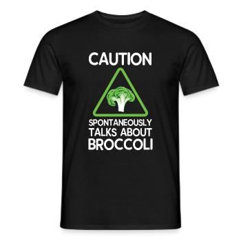 broccoli - Men's T-Shirt - black - Front - AI Model Male 178 light (178cm)
