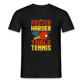 Tennis de table - T-shirt homme - noir - Devant - AI Model Male 178 light (178cm)