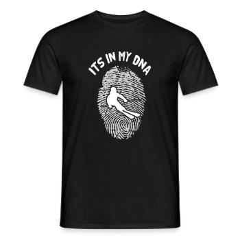 ski - Men's T-Shirt - black - Front - AI Model Male 178 light (178cm)