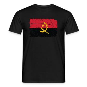Angola - T-shirt homme - noir - Devant - AI Model Male 178 light (178cm)