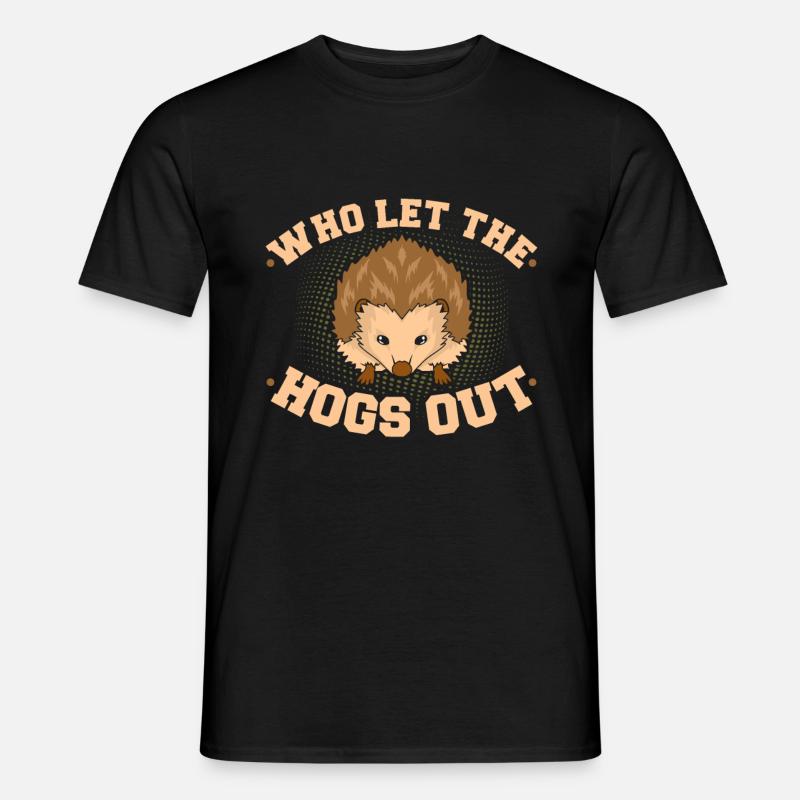 Igel - Männer T-Shirt - Schwarz