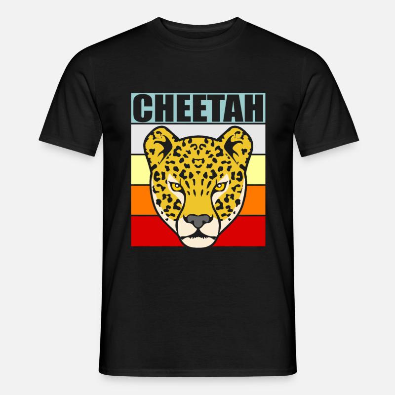 Gepard - Männer T-Shirt - Schwarz