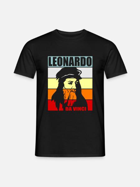 Leonardo da Vinci - Men's T-Shirt - black