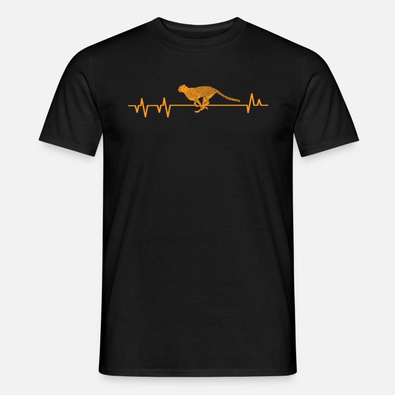 Gepard - Männer T-Shirt - Schwarz