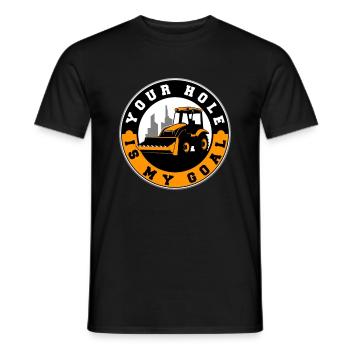 Excavator - Men's T-Shirt - black - Front - AI Model Male 178 light (178cm)