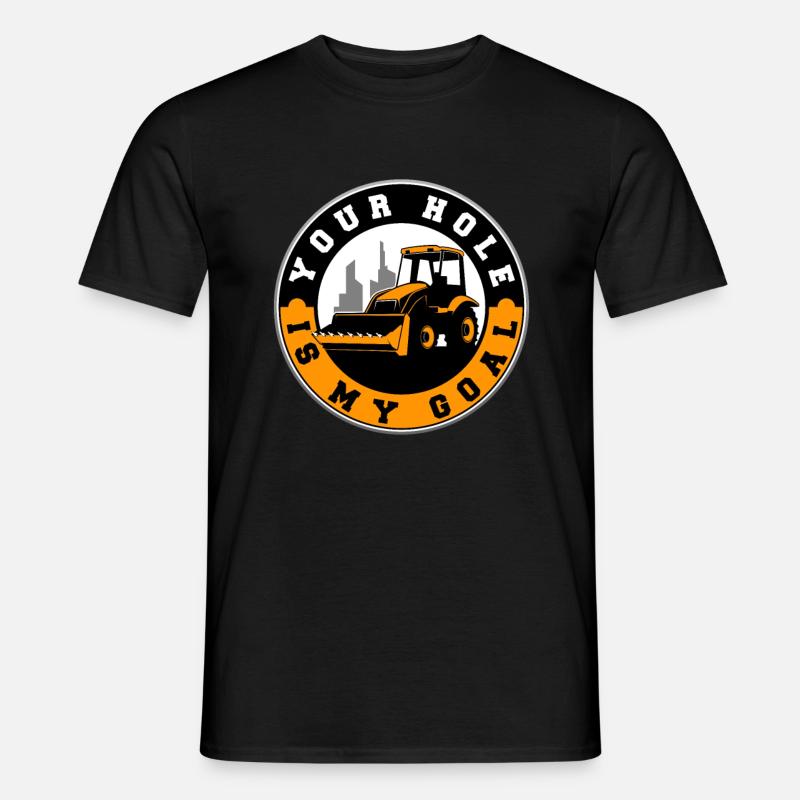 Bagger - Männer T-Shirt - Schwarz