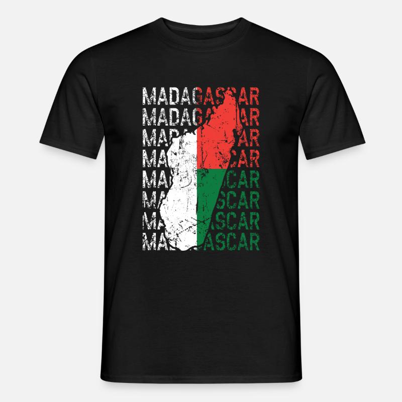 Madagaskar - Männer T-Shirt - Schwarz